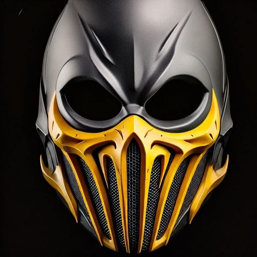 STL file Scorpion Mortal Kombat mask 🦂 ・3D printing design to download ...