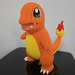 Charmander - Tricot - Crochet - Multipart
