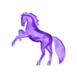 horse final.obj Horse sculpture with stand and without stand