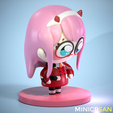 16.png Niedliche Chibi Zero Two - Darling in the FranXX Anime Figur - für den 3D-Druck
