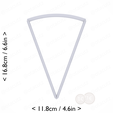 1-9_of_pie~6.25in-cm-inch-top.png Slice (1∕9) of Pie Cookie Cutter 6.25in / 15.9cm