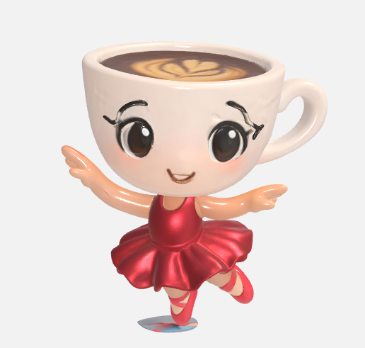 🗿 bailarina cappuccino 3D・Arquivo OBJ para Impressão 3D・Cults