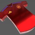 esp.jpg QATAR 2022 World Cup T-shirt lamp of the Spanish national team in color