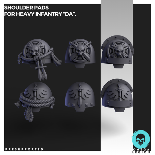 SHOULDER PADS FOR HEAVY INFANTRY "DA" [PRE-SUPPORTED].