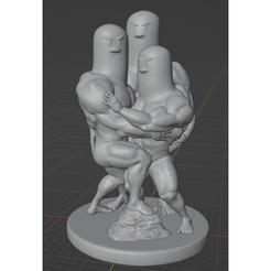 Swole-Dugtrio.png STL-Datei Swole Dugtrio kostenlos・Design für 3D-Drucker zum herunterladen