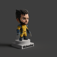 Wolverine_Rendered-2.png Chibi Wolverine Comic Suit Marvel 3D STL