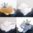 Captura8.PNG Set STL Pets DOG Flower Pot 6 designs Cactus Succulents - Pets DOG Flower Pot Design