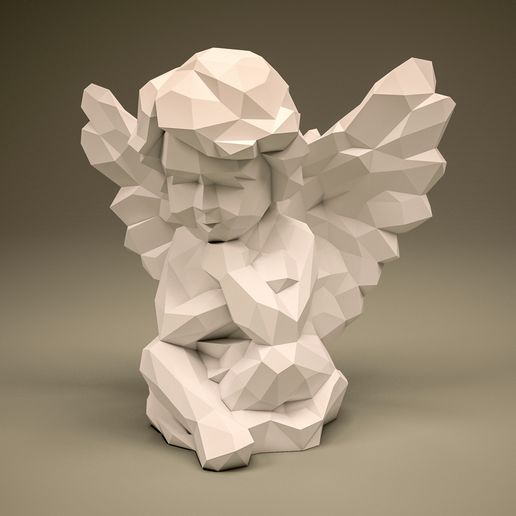 Angel low poly model
