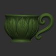 5.jpg Fairycore Tea Set – 3D Printable Cottagecore Teapot & Leaf Cups