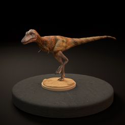 Juvenile_Trex__runningC1.jpg Archivo STL Tiranosaurio juvenil corriendo・Modelo para descargar y imprimir en 3D, Dino_and_Dog