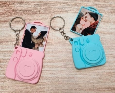 retro style camera keychain