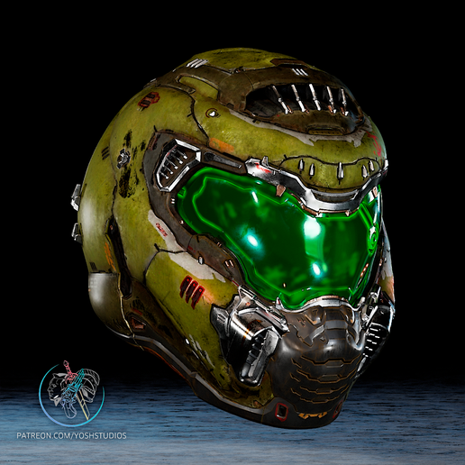 🪖 Capacete do tipo Eternal Doom Impressora 3D Ficheiro STL