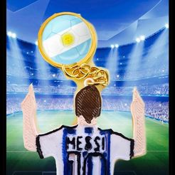 LEO-MESSI-IMAGE-005.jpg Fichier STL PORTE-CLÉS LEO MESSI ARGENTINE・Modèle pour imprimante 3D à télécharger