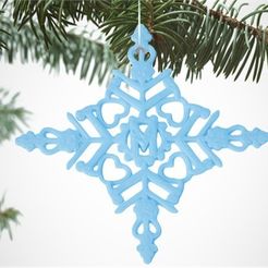 image_5H8K7J8AIO.jpg STL-Datei Snowflake Decoration kostenlos herunterladen • 3D-Druck-Vorlage, D5Toys