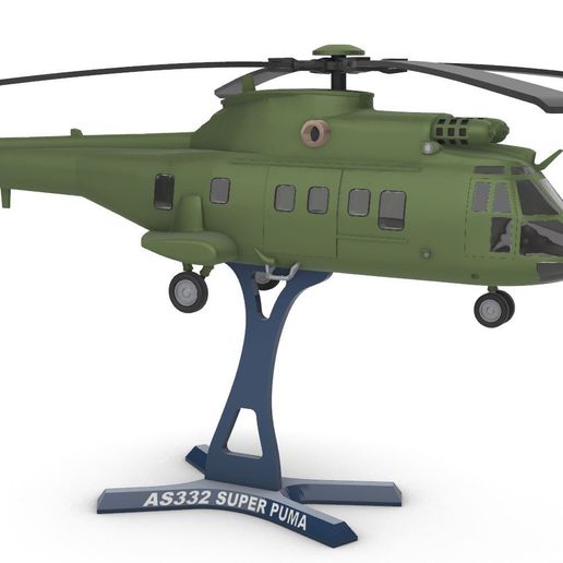 🎨 AS332 SUPER PUMA・ 3D File for 3D printing・Cults