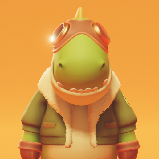 🥳 Party Animals Pilot Underbite・ OBJ File for 3D printing・Cults