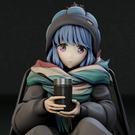 🔙 Rin - Yuru Camp - Laid Back Camp・ 3D File for 3D printing・Cults