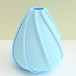 vase coquillage bleu.jpg STL file low tide" vase・3D printing idea to download
