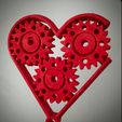 df92631a-ae79-4d51-b682-73b2baae88f1.jpg Print-in-place Valentine's Geared Heart Keychain