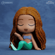 halle01b.png Datei 3D Ariel Chibi Kleine Meerjungfrau Film Live Action Benutzerdefinierte Modelle Keine Stützen・Modell für 3D-Druck zum herunterladen