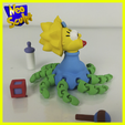 4.png Datei 3D Maggie Simpson Flexi Alien・Modell für 3D-Druck zum herunterladen