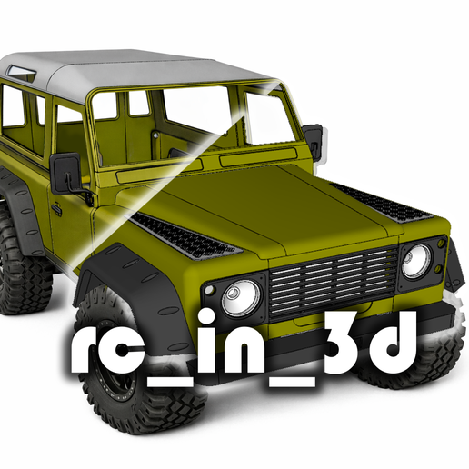 Land Rover Defender 90 2 door extended body 1/10 SCALE OFF-ROAD CRAWLER BODY | Wheelbase 260mm