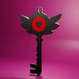 KeyChain-Render-purple-1.png Hazbin Hotel, chave / chaveiro de hotel