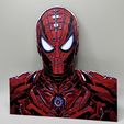 IMG_6937.jpeg Spiderman Iron Suit Bust - WALL ART - HUEFORGE - FILAMENT PAINTING
