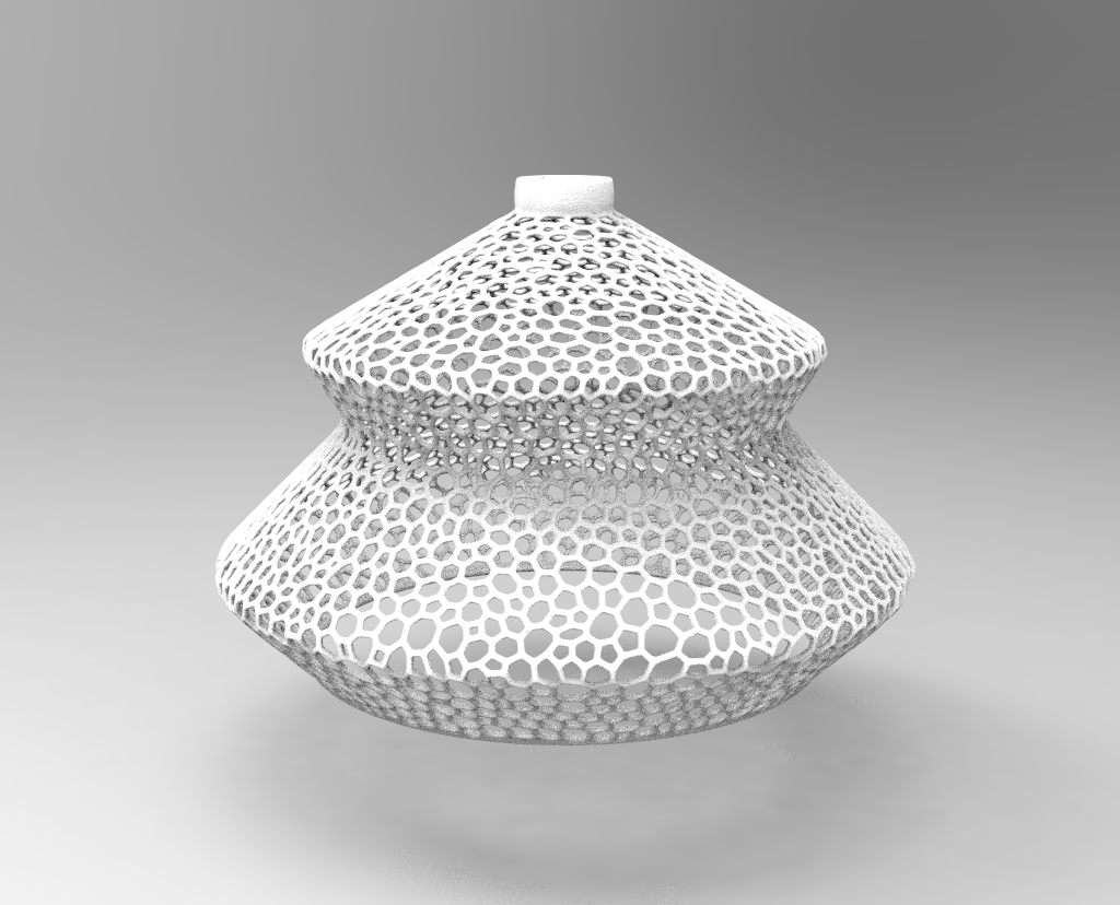 Download Stl File Lamp Model Rec Fino Voronoi Lamp • 3d Printer