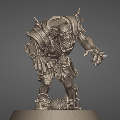 zombie101.png STL file Fantasy Football Zombie 01・Model to download and 3D print, Brutefun