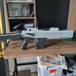 3D printed Laser rifle prop for Cosplay/Display • made with Elegoo ...