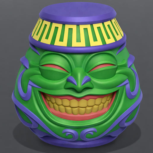 Pot of Greed-Inspired 3D Printed Deck Box (TCG Card Storage Magic)