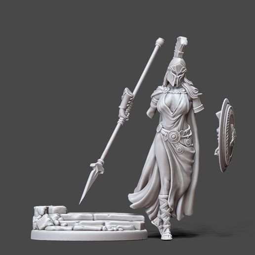 ZBrush-decoupe.jpg Greek Godess - Athena - 35 mm scale