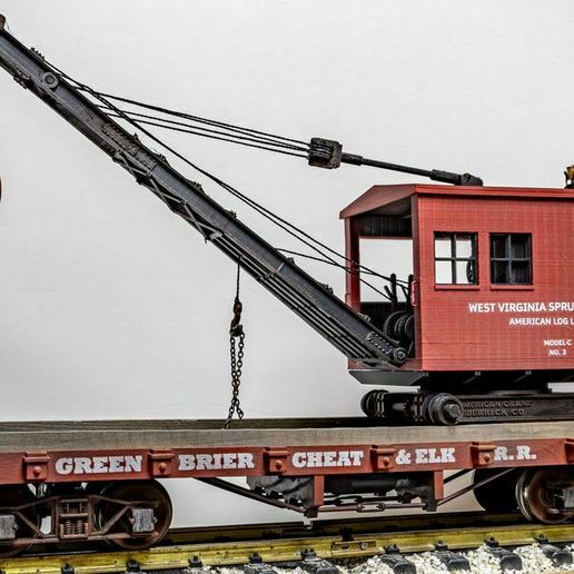 🏗️ Spruce Lumber No. 3, American Crane & Derrick Log Loader - G Scale ...