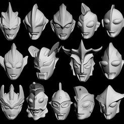 15-Ultraman-masks-15-個奥特曼面具.jpg 15 Ultraman masks
