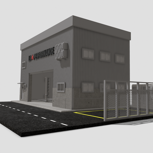 ☆ Diorama Hanger LB Ver.2 🚗 The Liberty Hangar | 1/64 Scale JDM Industrial Garage Diorama