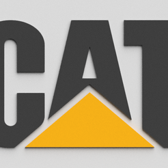 CAT-01.png 3D file cat logo・3D printer design to download, khaleel_mas
