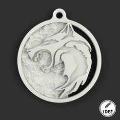 67.jpg STL file Geralt's School of the Wolf Medallion - The Witcher Netflix・3D printable model to download