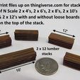 353f3c10-e81e-4e1f-9900-2e4671af61a8.JPG N Scale 2 x 4 Stacks of lumber....