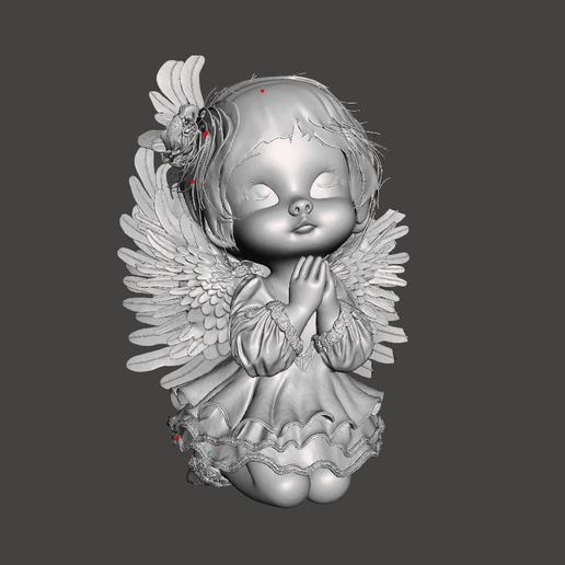 Girl angel 001  Art statue