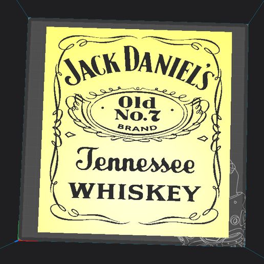 STL file Stencil / Jack Daniels stencil 🎨 ・Model to download and 3D ...