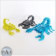 006.jpg STL file Articulated Robot Scorpion・3D printable model to download