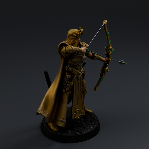 Fantasy Archer 1 3D printable STL miniature