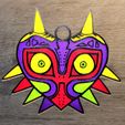 majora's mask.jpg Set of 4 Zelda ornaments