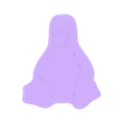 linux logo.stl penguin, logo, linux, operating system, open source, open source, languages, programming, 3dprinting