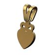 Crown-heart-motif-pendant-charm-03.jpg Pendentif vintage en forme de cœur avec attache Modèle d'impression 3D
