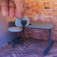 SIMPLE-SWIVEL-CHAIR-MINIATURE-FURNITURE-6.png Simple Swivel Chair Miniature Furniture, Dollhouse Chair, Miniature Office Chair