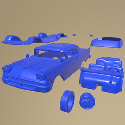 a27_005.png Fichier STL Ford Fairlane 500 Sunliner 1958 VOITURE IMPRIMABLE EN PIÈCES SÉPARÉES・Idée pour impression 3D à télécharger