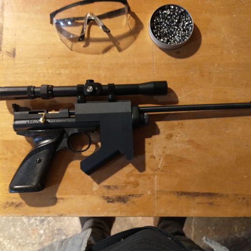 Crossman 2240 dovetail rail/foregrip 3D model