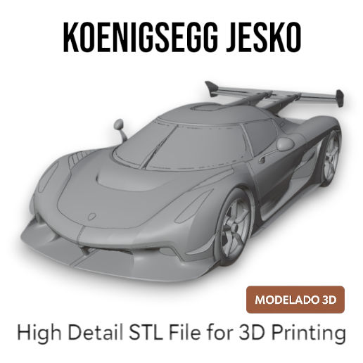 jeskoページ 🚗 Koenigsegg Jesko STL | 1:64 Scale Printable Hypercar